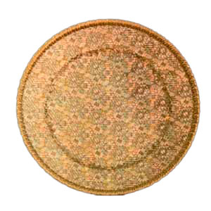 Plato de presentación dorado