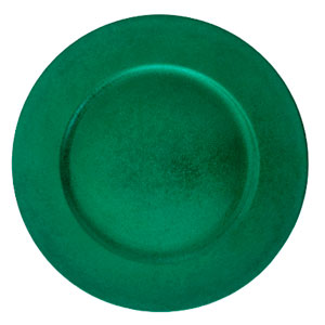 Plato de presentación verde
