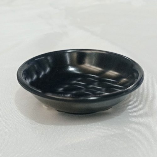 Mantequillera de melamina negra