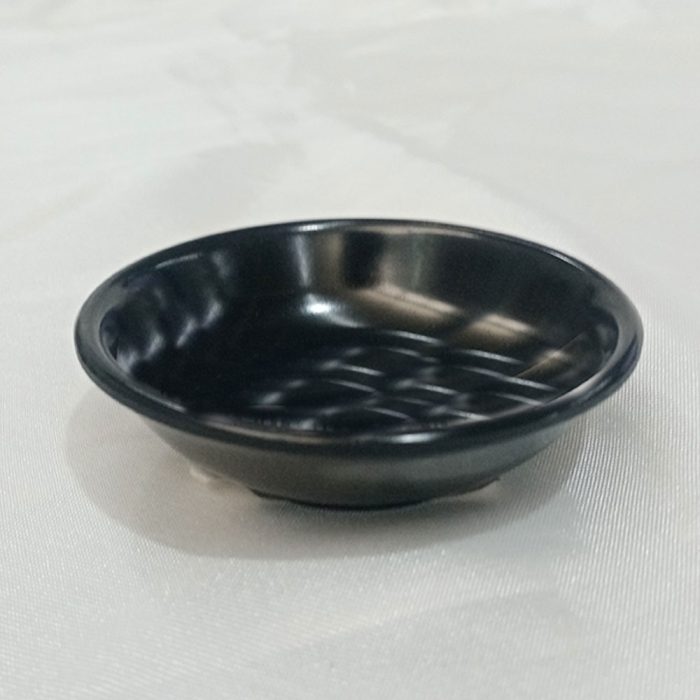 Mantequillera de melamina negra - Image 2