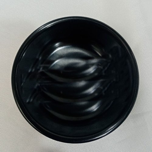 Mantequillera de melamina negra
