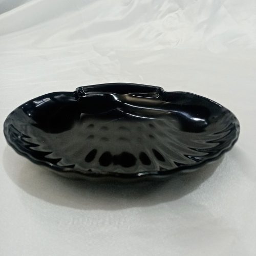 Plato de melamina negra
