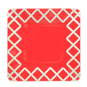 Plato de melamina cuadrado