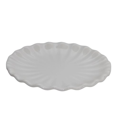 Plato de melamina blanca