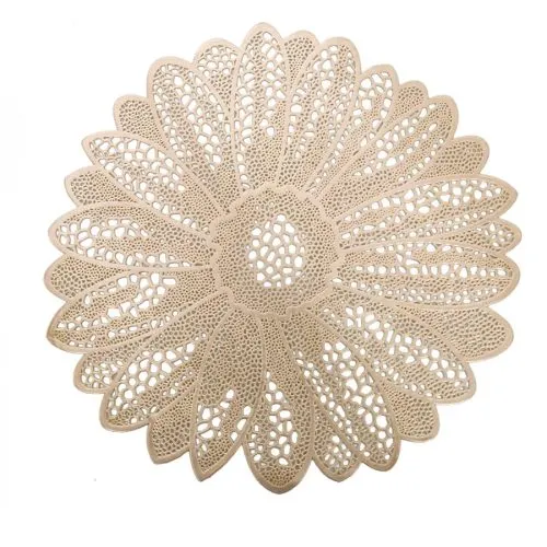 Mantel individual dorado diseño