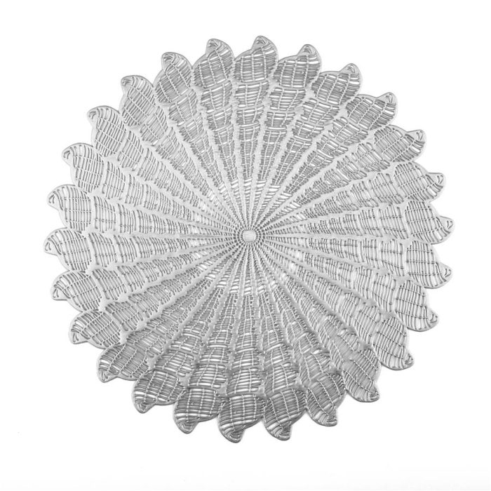 Mantel individual redondo plateado - Galerías el Triunfo - 156072692094