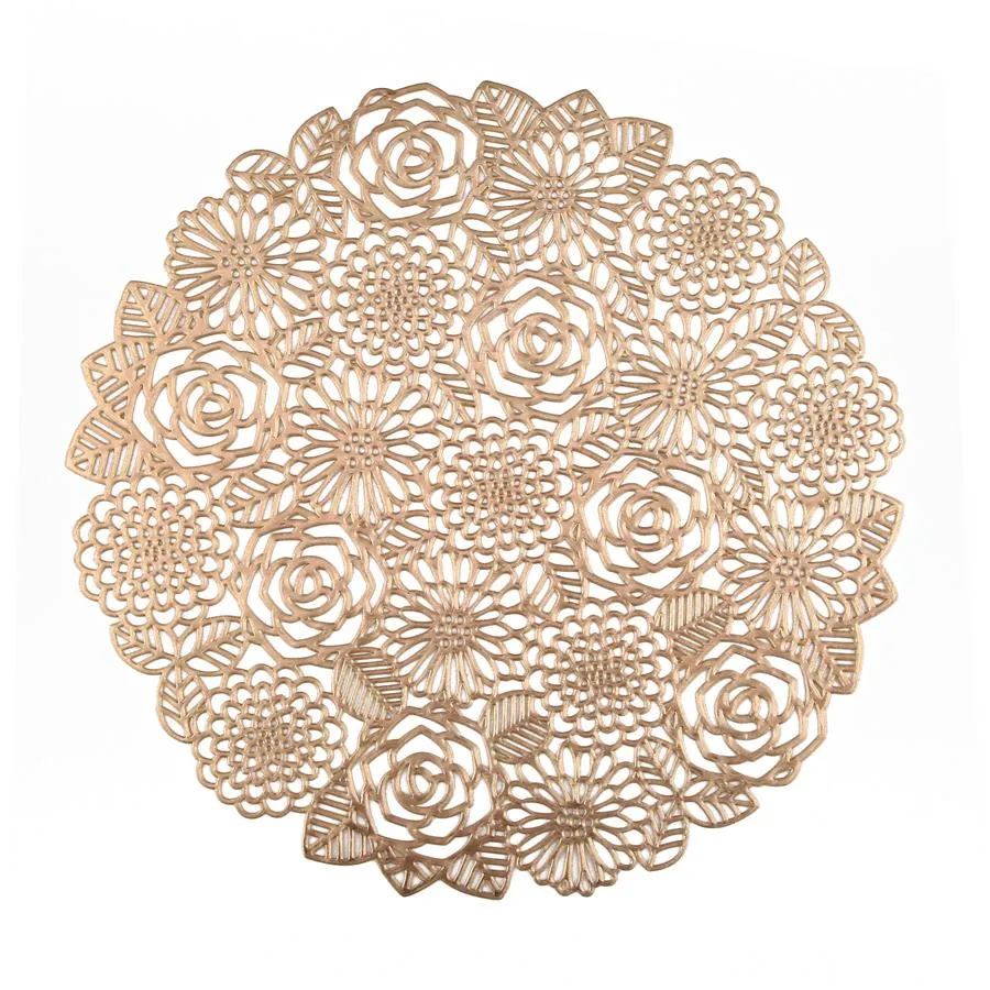 Mantel individual redondo dorado - Galerías el Triunfo - 156072692101