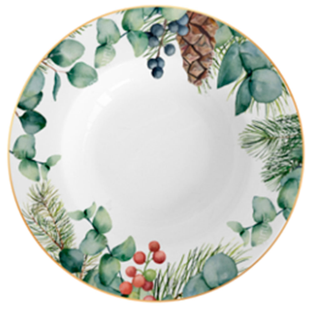 Plato de cerámica hondo - Galerías el Triunfo - 156072791088