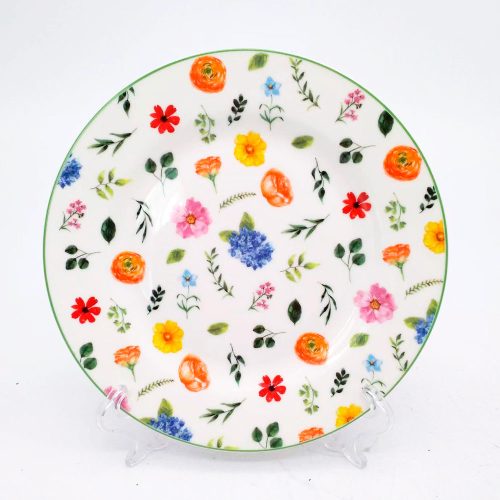 Plato de cerámica estampado