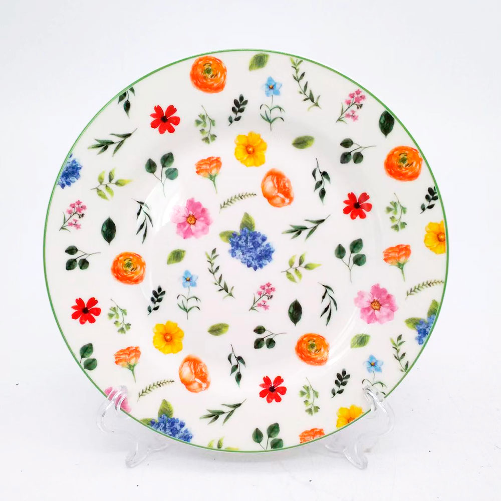 Plato de cerámica estampado - Galerías el Triunfo - 156072791103
