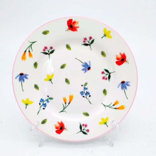 Plato de cerámica estampado