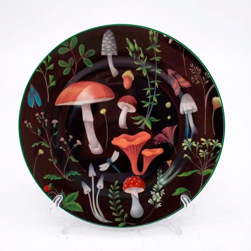 Plato de cerámica estampado