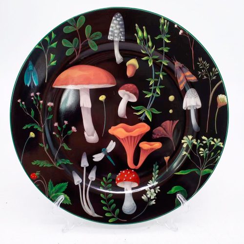 Plato de cerámica estampado