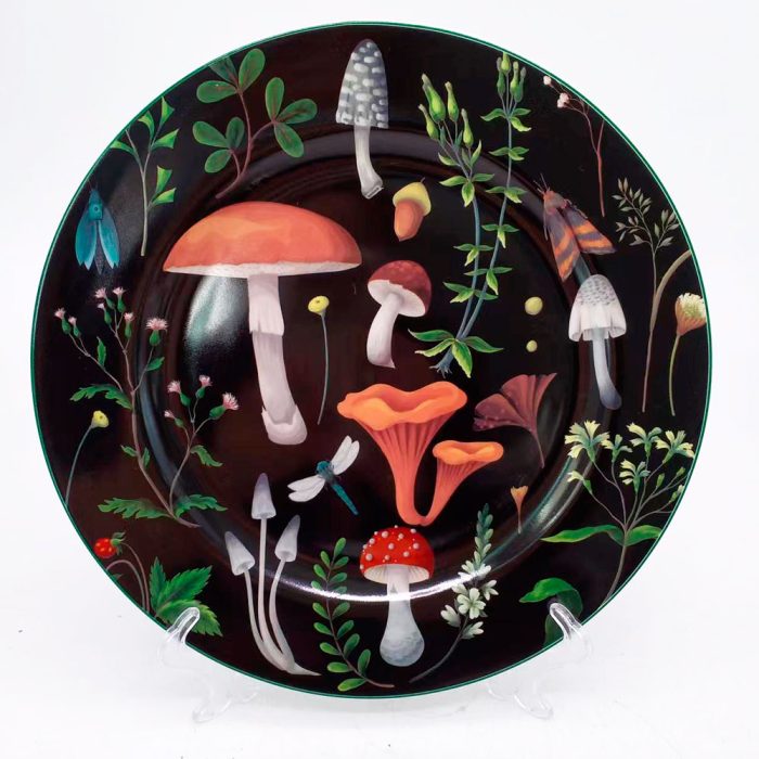 Plato de cerámica estampado - Galerías el Triunfo - 156072791117