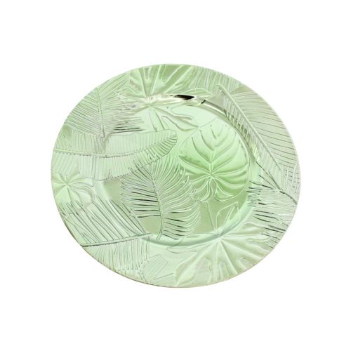 Plato de presentación verde