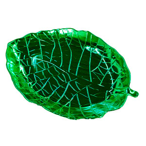 Plato verde diseño hoja - Galerías el Triunfo - 156072795080
