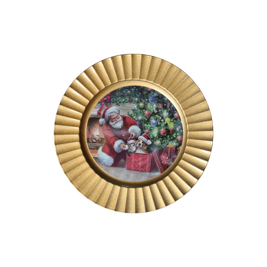 Plato de presentación dorado - Galerías el Triunfo - 156072795105