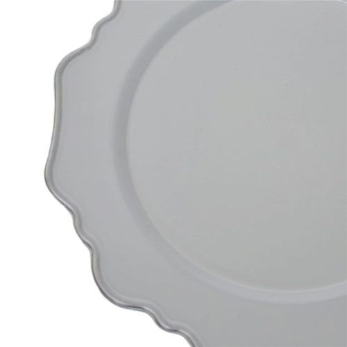 Plato de presentación blanco