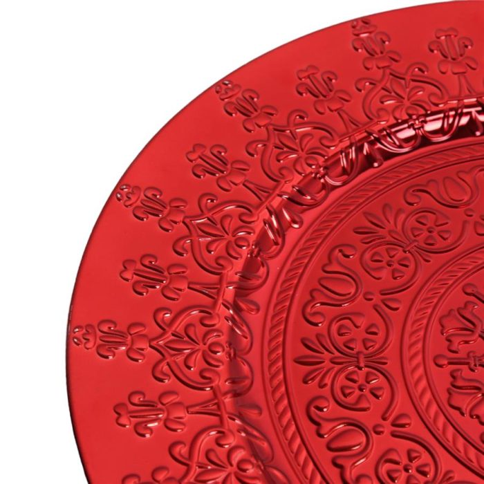 Plato de presentación rojo - Image 2