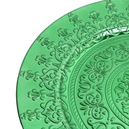 Plato de presentación verde