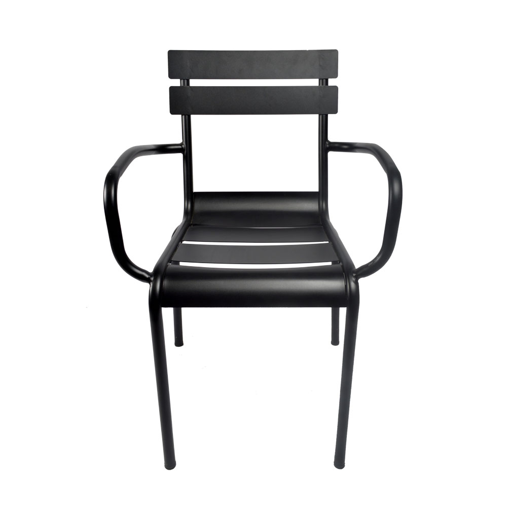 Silla con descansabrazos negra - Galerías el Triunfo - 162071742038