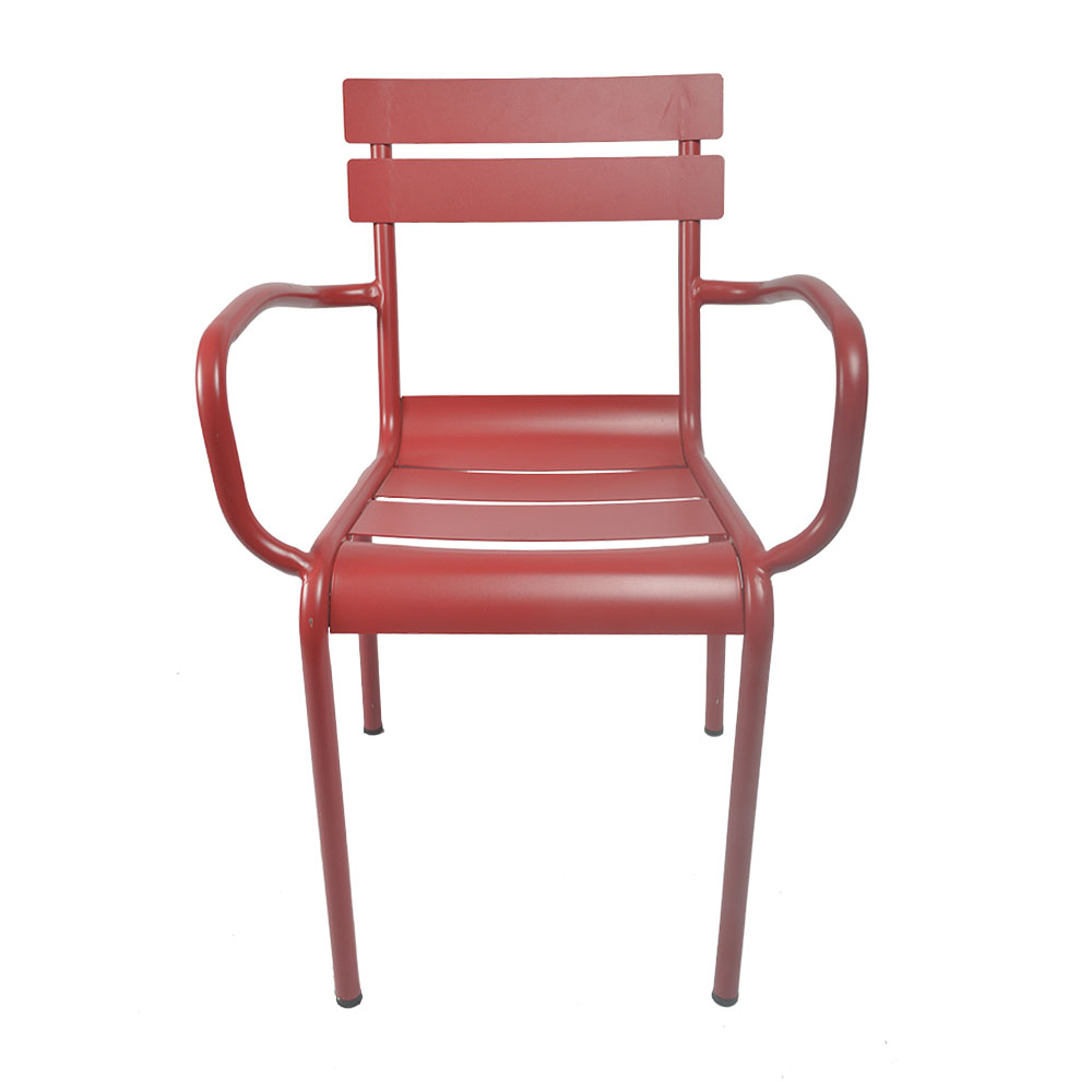 Silla con descanzabrasos roja - Galerías el Triunfo - 162071742040