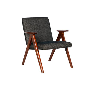 Silla de tela gris