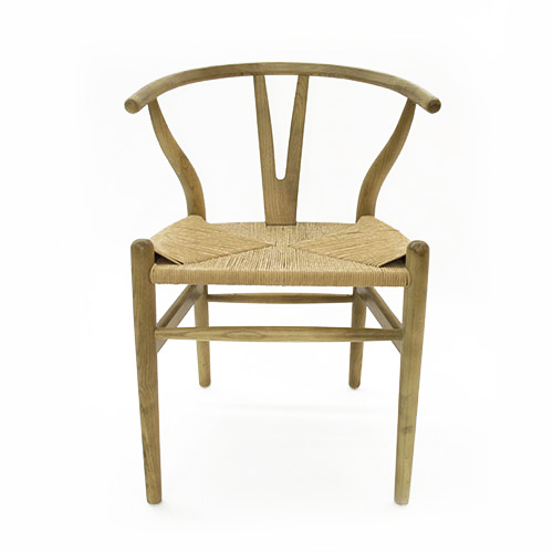 Silla de madera natural