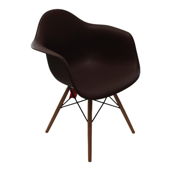 Silla de plástico café - Image 2