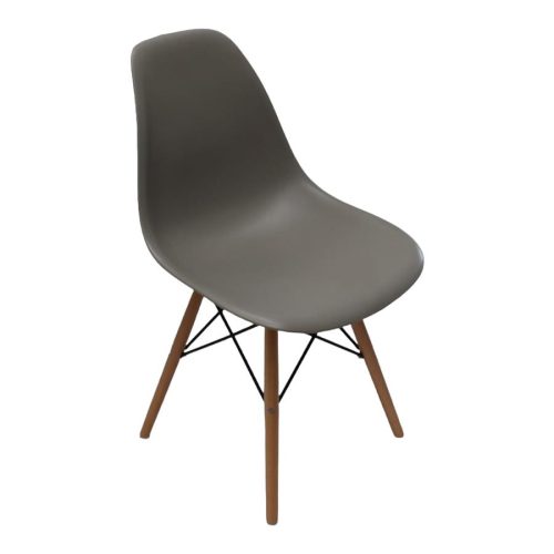 Silla de plástico gris