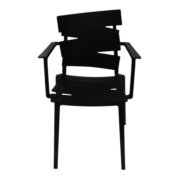 Silla negra con descansabrazos - Galerías el Triunfo - 162072001075