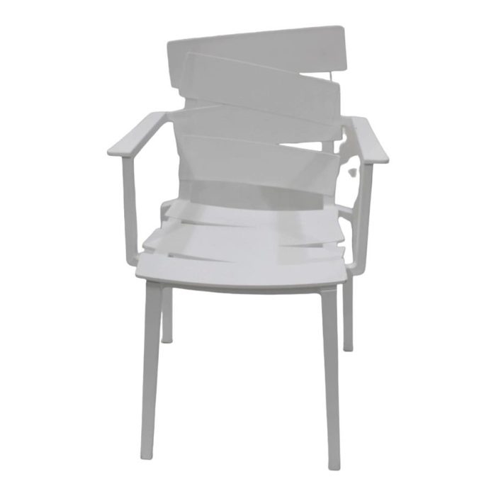 Silla blanca con descansabrazos - Galerías el Triunfo - 162072001076
