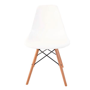 Silla de plastico blanca