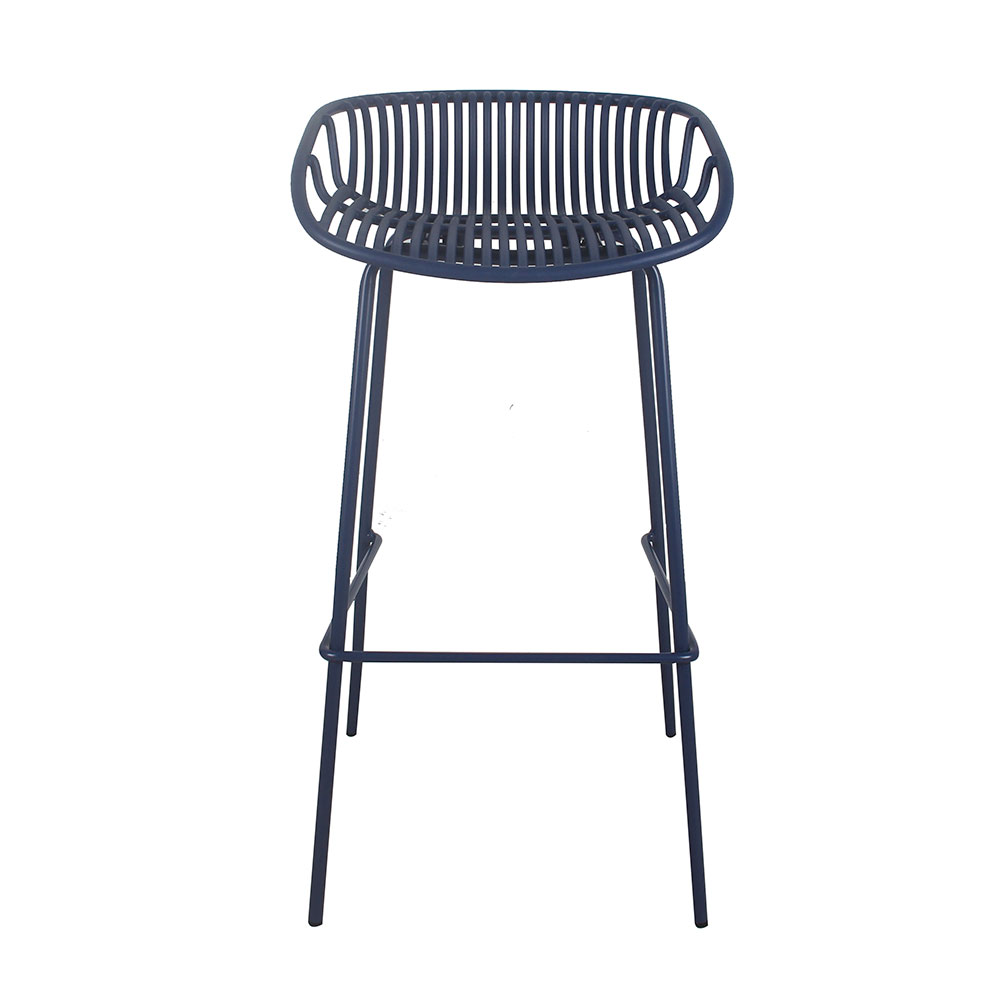 Silla de metal azul - Galerías el Triunfo - 162072282073