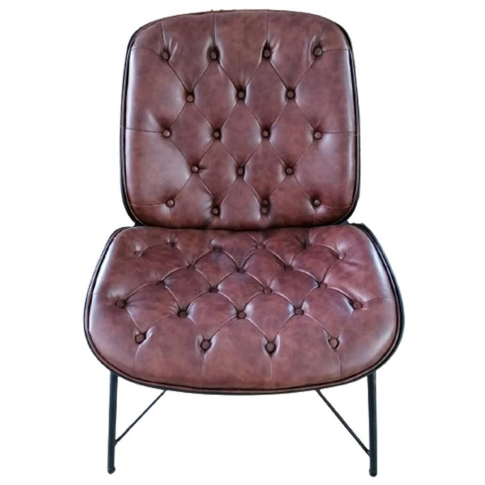 Sillon de polipiel café - Image 2