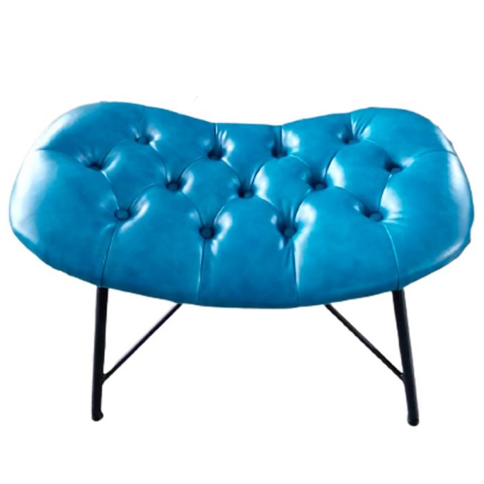 Sillón de polipiel azul - Image 3