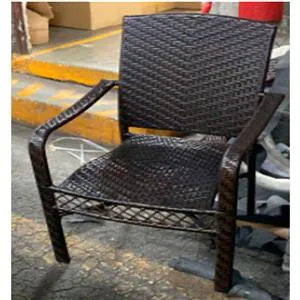 Silla tejida de fibras