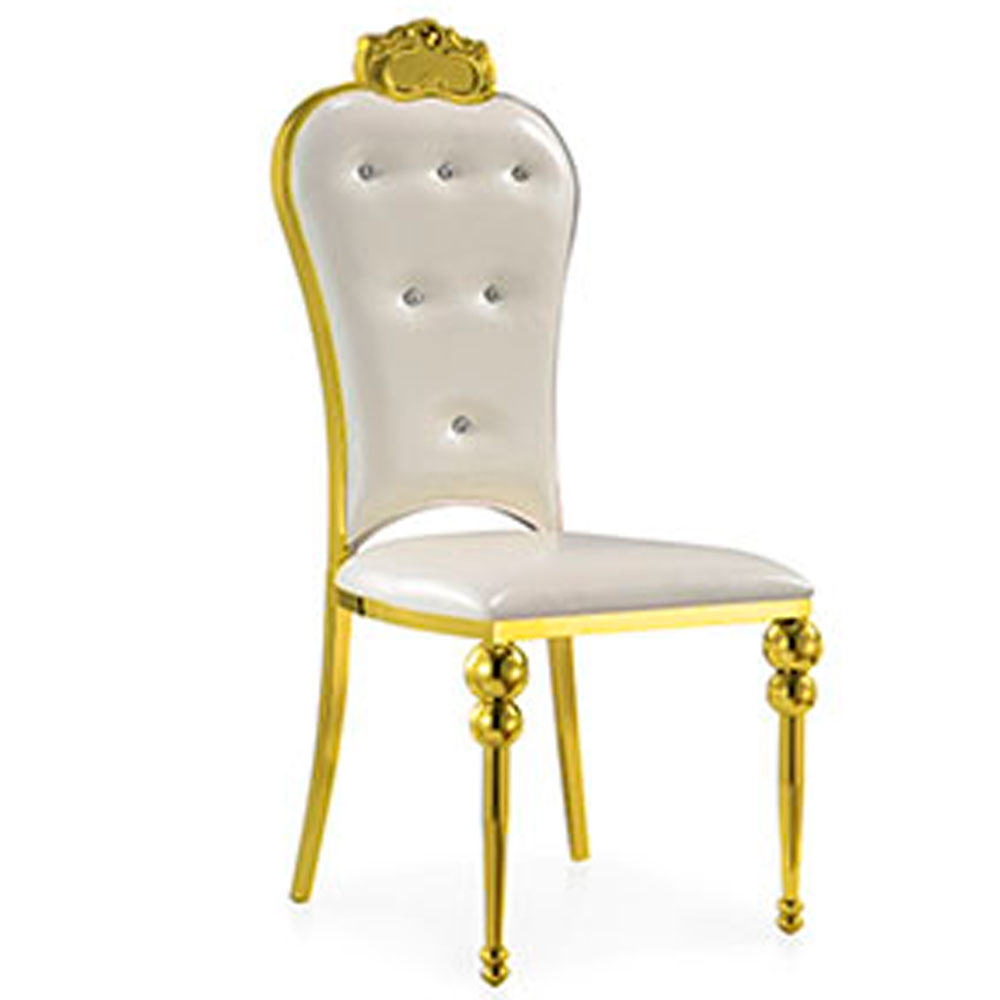 Silla de metal dorada - Galerías el Triunfo - 167072537011