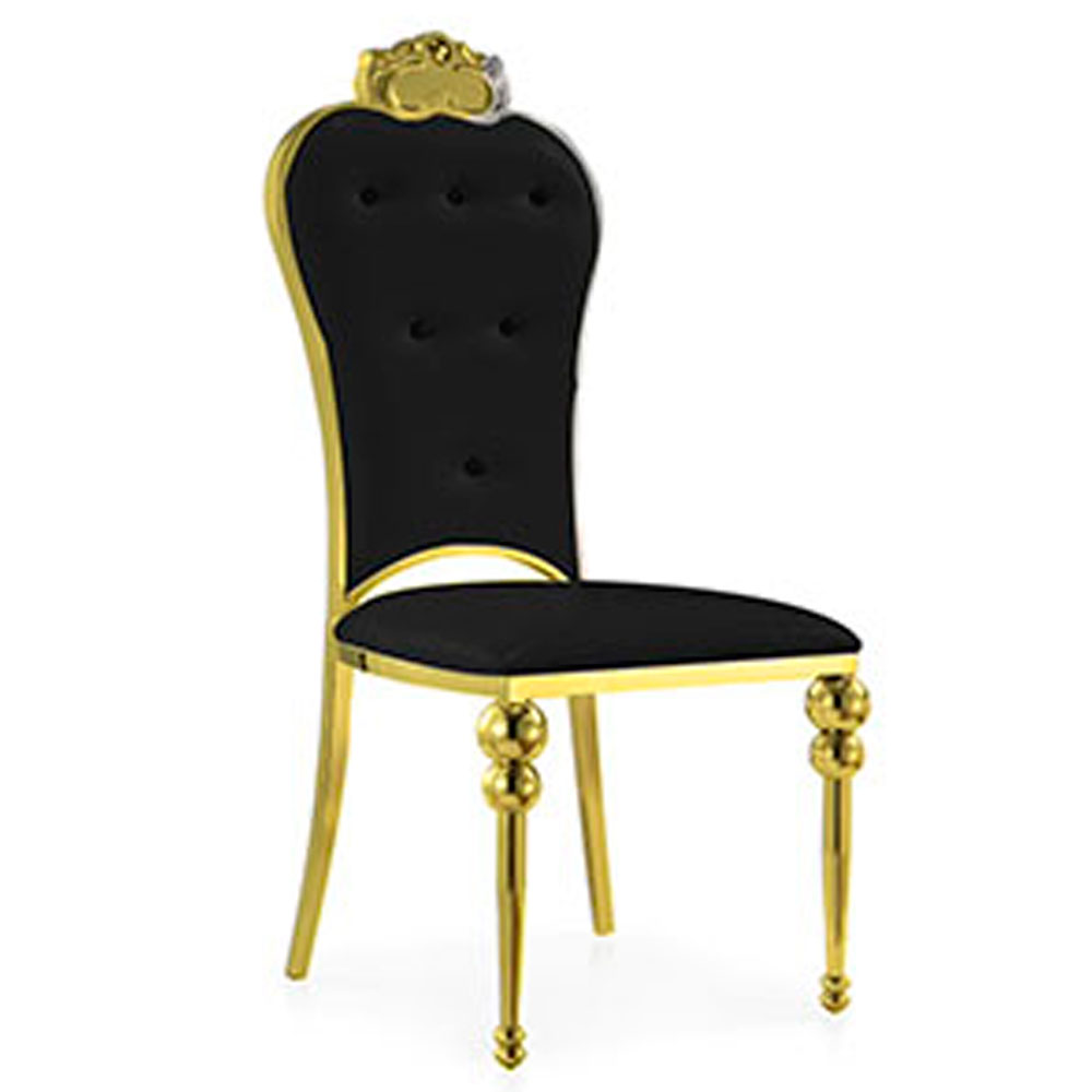 Silla de metal dorada - Galerías el Triunfo - 167072537012