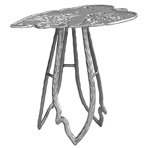 Mesa de metal calada