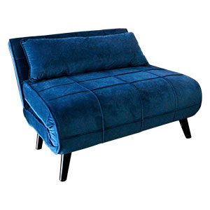 Sofá cama de terciopelo