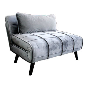 Sofá cama de terciopelo