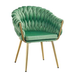 Silla de terciopelo verde