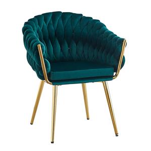 Silla de terciopelo verde