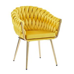 Silla de terciopelo amarillo - Galerías el Triunfo - 168172756023
