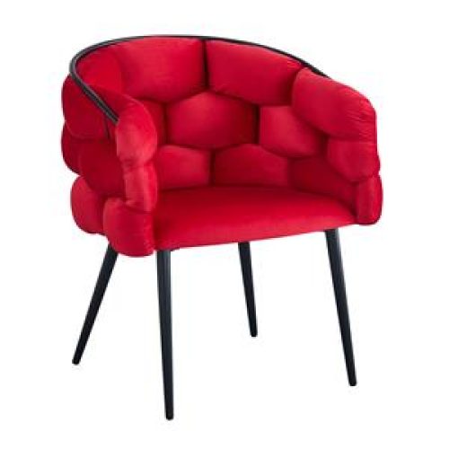 Silla de terciopelo rojo