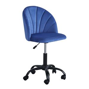 Silla de terciopelo azul