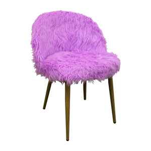 Silla tipo caniche morada