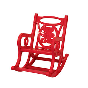 Silla mecedora de plástico