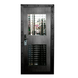 Puerta de acero inoxidable